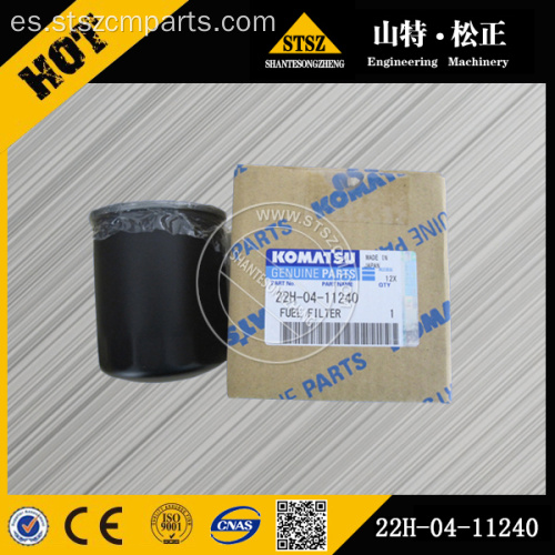 ELEMENTO ORIGINAL DE FILTRO DE ACEITE DE COMBUSTIBLE KOMATSU 22H-04-11250